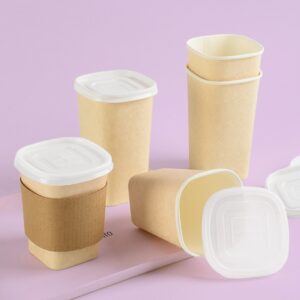 单PE淋膜方形纸杯 纸杯/白色卡纸/淋膜 可logo