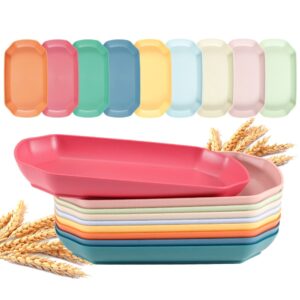 麦秸秆餐盘 塑料PP，方形，可用微波炉