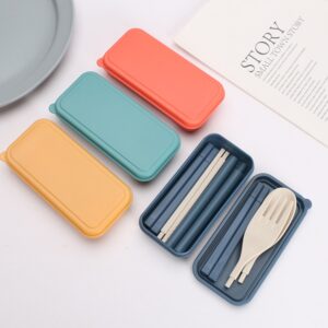 折叠麦秸秆筷子套装 小麦秸秆/麻轮光工艺