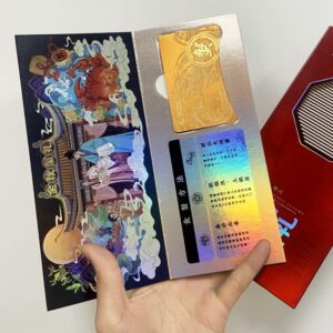 定制礼品卡套 各种纸材质，压纹烫金工艺（多种颜色可选）
