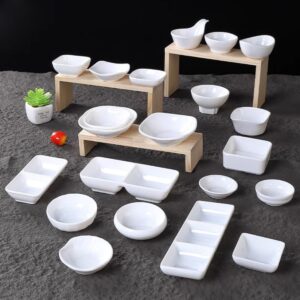 白色密胺仿瓷圆味碟塑料醋碟调味酱料碟花生碟小菜碟芥末碟辣椒碟