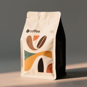 八边封咖啡袋塑料铝箔真空袋咖啡豆包装袋小批量定 制自立自封袋