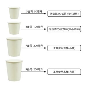 一次性纸杯定制logo品尝试吃小纸杯一次性定制商用饮水纸杯子批发